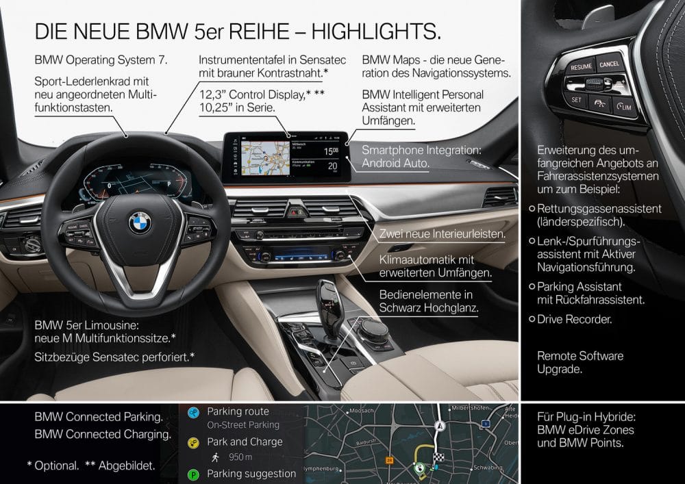 interieur &auml;nderungen bmw 5er facelift