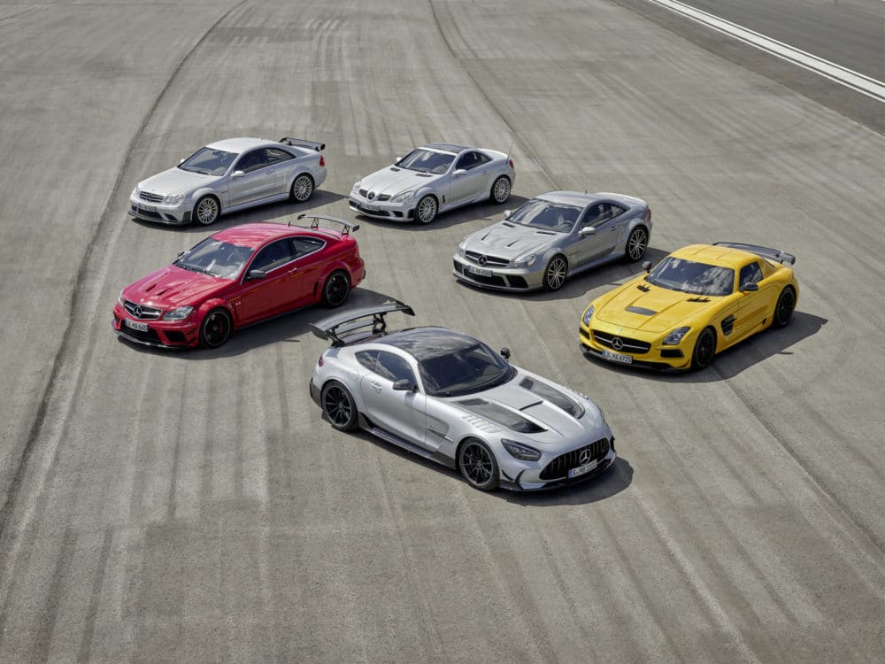 Alle Black Series Modelle von AMG