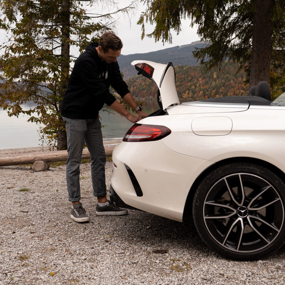 c43 amg cabrio kofferaum praxis