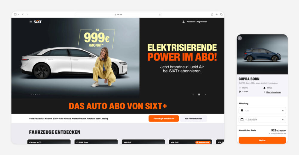 sixt plus anbieter website