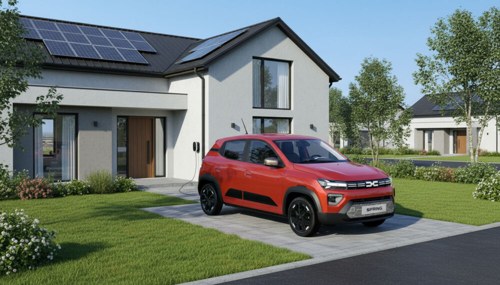 dacia spring einfahrt