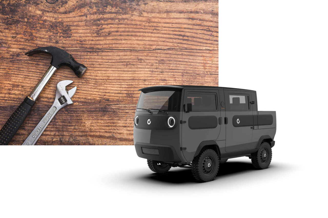 Electric Brands XBUS Pickup Bus Vehicle Model